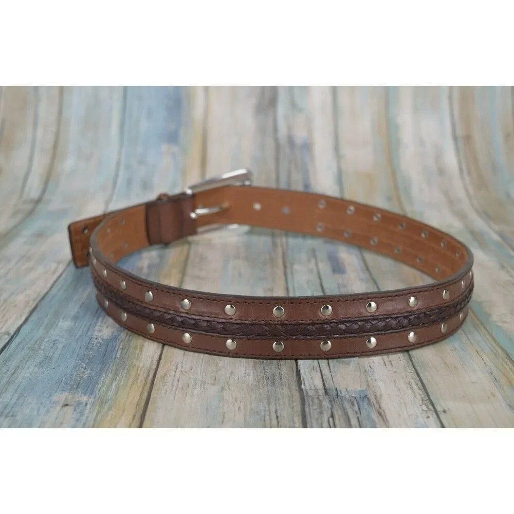 Michael Kors Studded Braided Belt Size 30
